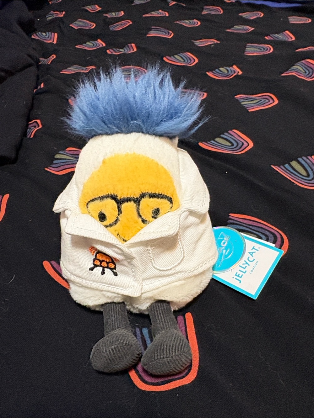 Jellycat egg scientist